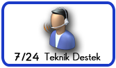 7-24 online teknik destek